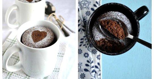 Кофейно-шоколадный кекс в кружке