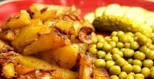 Белые грибы с картошкой