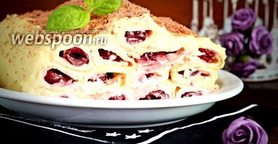 Блинный торт с заварным кремом