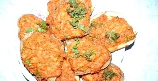 Гренки с морковью