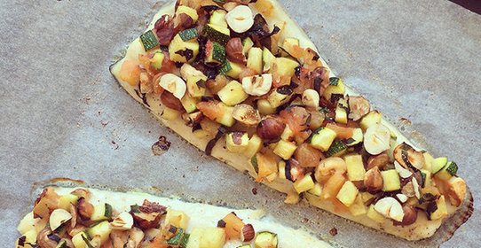 Филе речной форели с овощами и фундуком