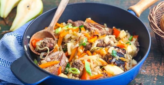 Осеннее жаркое с грушами