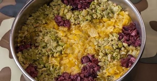 Салат на 23 февраля Маскировка