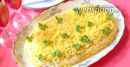 Салат «Белая берёза» с курицей