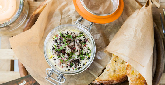 Рыбный мусс с грушей