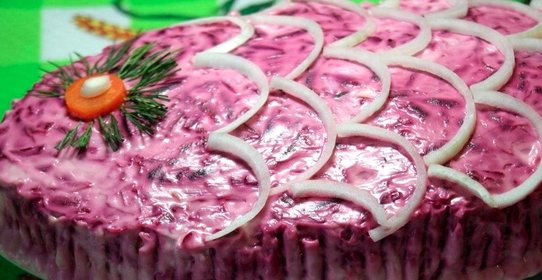 Селедка под шубой без картошки