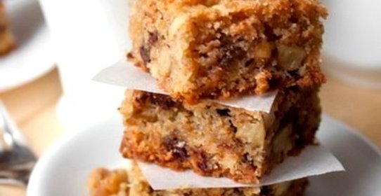 Блонди с грецкими орехами, белым и черным шоколадом