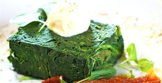 Шпинат со сливками