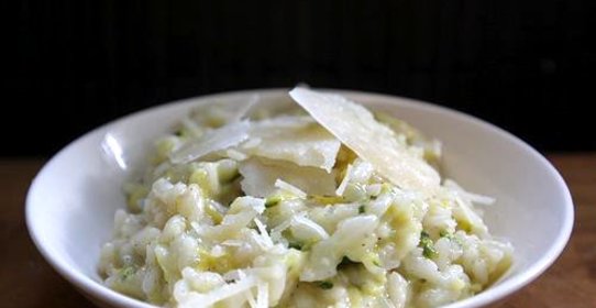 Ризотто с цуккини и сквошем