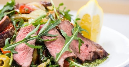 Картофельный салат с говядиной