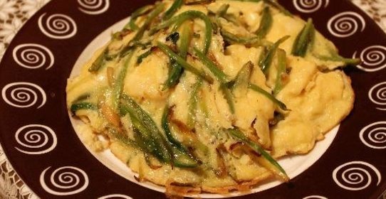 Омлет с черемшой