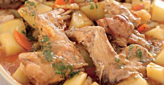 Кролик с овощами