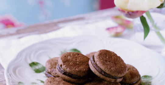 Печенье с шоколадной начинкой ганаш