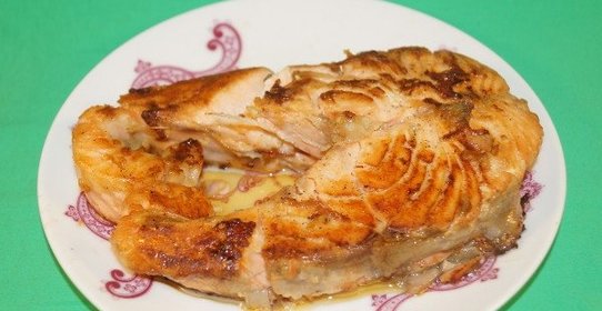 Жареная семга в мультиварке