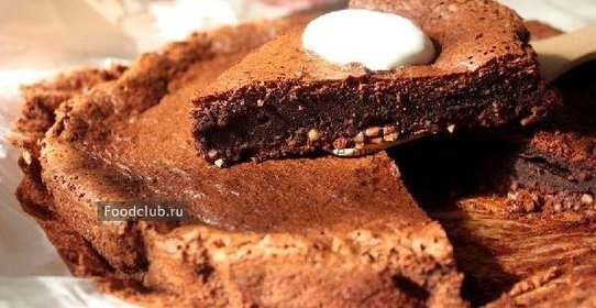 Шоколадный пирог без муки