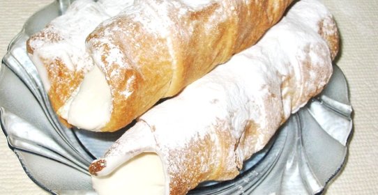 Слоеные трубочки с кремом