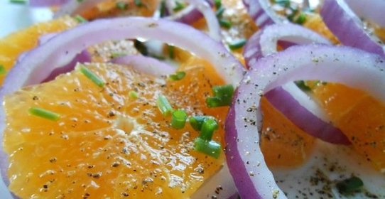 Салат из апельсинов