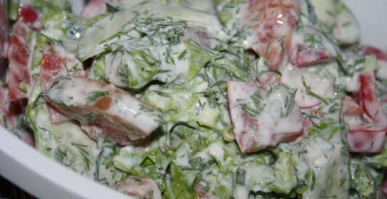 Диетический салат Скоро лето