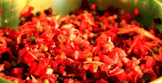 Винегрет классический с запеченными овощами