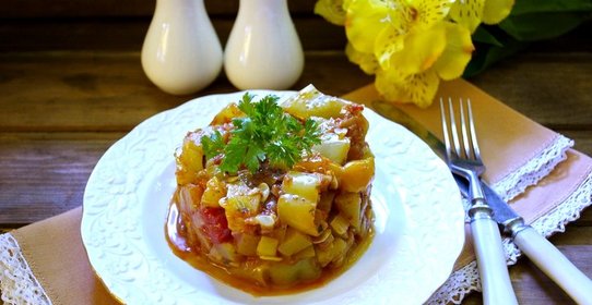 Соте из кабачков