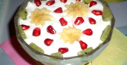 Десерт Воздушное фруктовое облачко