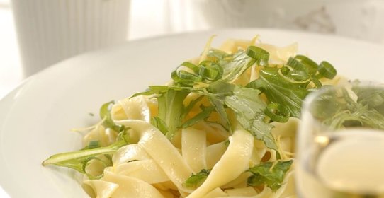 Тальятелле с лимонной заправкой