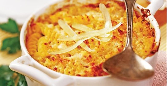 Гратен из курицы с макаронами