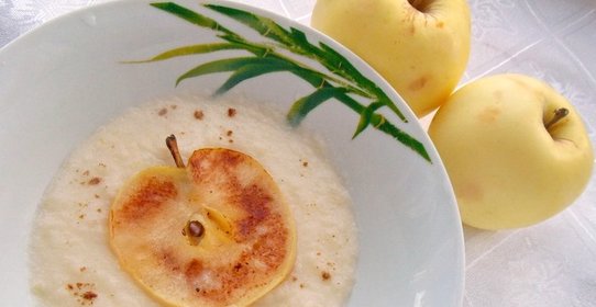 Крем яблочный со сливками