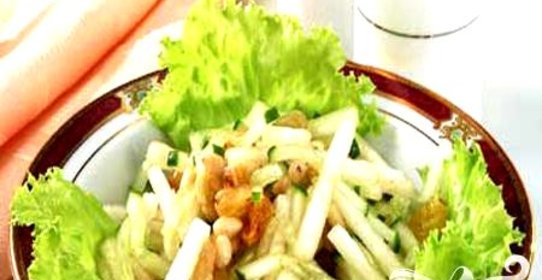 Салат из груш с огурцами