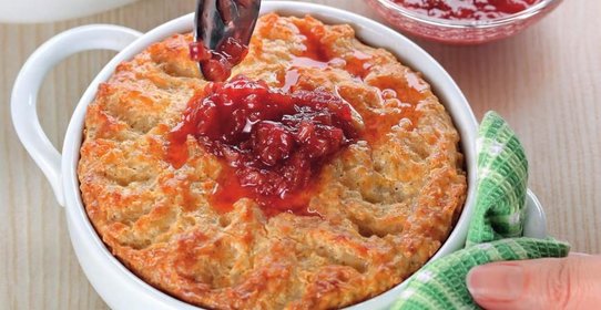 Рисовый пудинг с ревенем