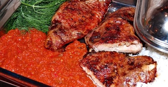 Свиная корейка с домашним кетчупом