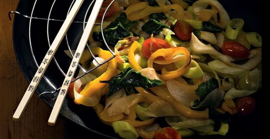 Острый дайкон с европейскими овощами