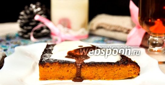 Морковный пирог с шоколадным ганашем