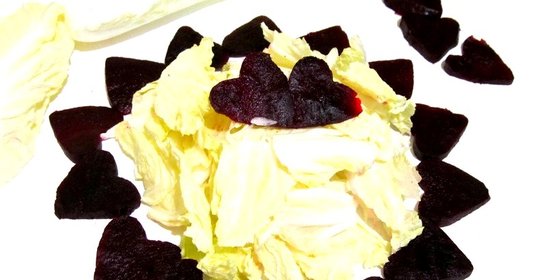 Салат со свеклой и пекинской капустой