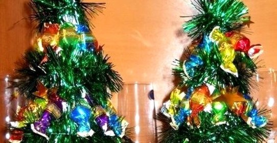 Елка из конфет