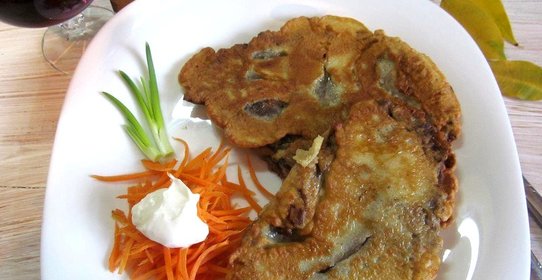 Грибная отбивная в кляре