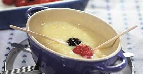 Фондю с белым шоколадом