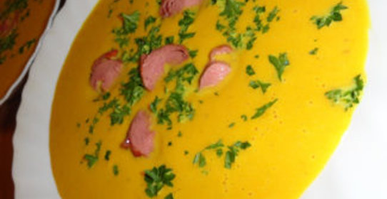 Острый крем-суп из тыквы