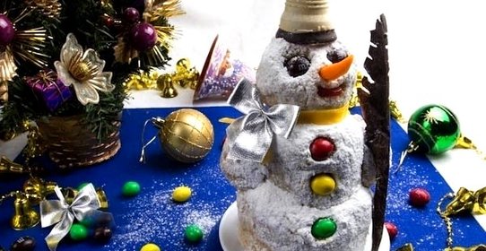 Песочный торт с заварным кремом