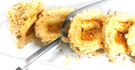 Рулет из бриоши с тремя наполнителями