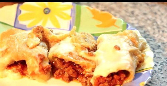 Итальянские канеллони с мясным фаршем