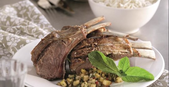 Бараньи ребрышки на углях