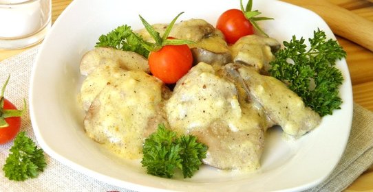 Печенка под соусом
