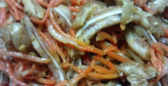 Салат из свиных ушей по-корейски