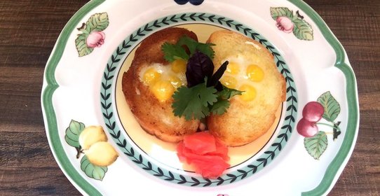 Глазунья в хлебе