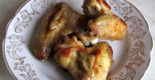 Куриные крылья с медом и горчицей