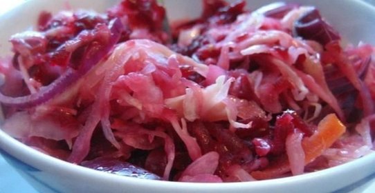 Салат из квашеной капусты