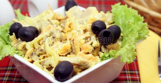 Салат из грибов с кориандром