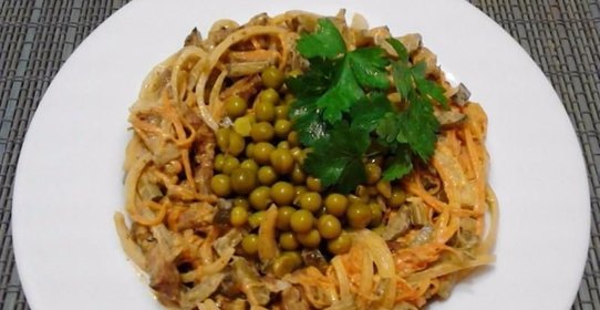 Салат Обжорка с печенью