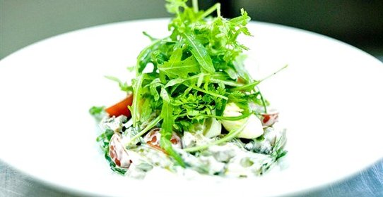 Салат с говяжьим языком